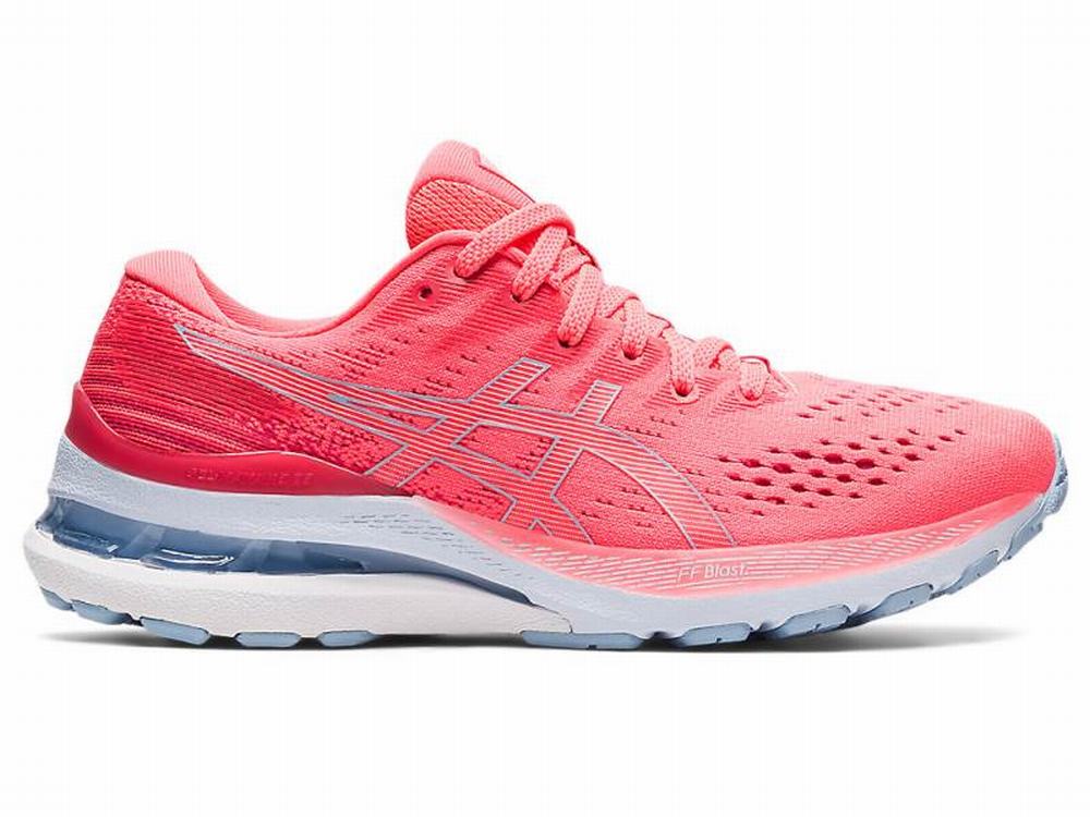 Asics GEL-KAYANO 28 Women's Running Shoes Coral | QRECSF857