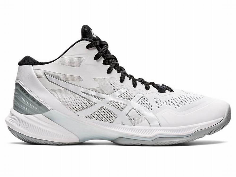 Asics SKY ELITE FF MT 2 Men's Volleyball Shoes White / Silver | AFBTOR946